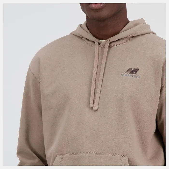 Women Unissentials French Terry Hoodie Mushroom New Balance Hoodies and Sweatshirts