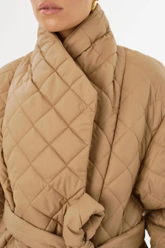 Women VERICA Quilted Jacket Mocha LAMARQUE Puffers