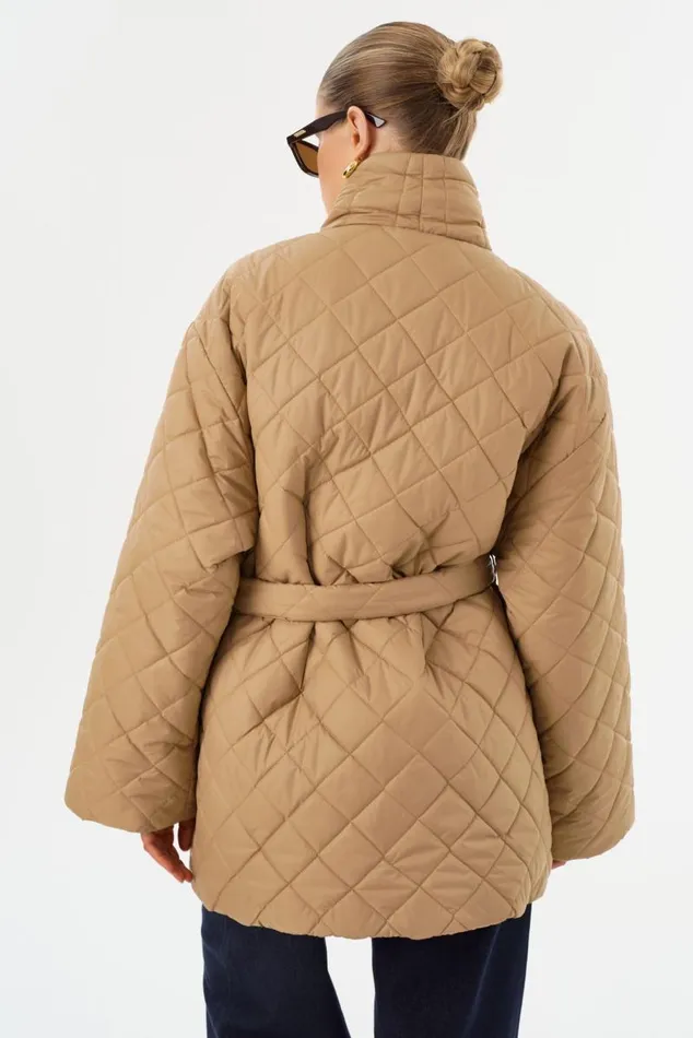 Women VERICA Quilted Jacket Mocha LAMARQUE Puffers