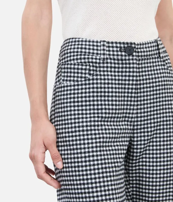 Women Vichy Check Flare Trousers THE KOOPLES Jeans and Pants