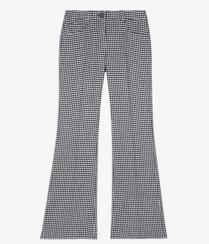 Women Vichy Check Flare Trousers THE KOOPLES Jeans and Pants