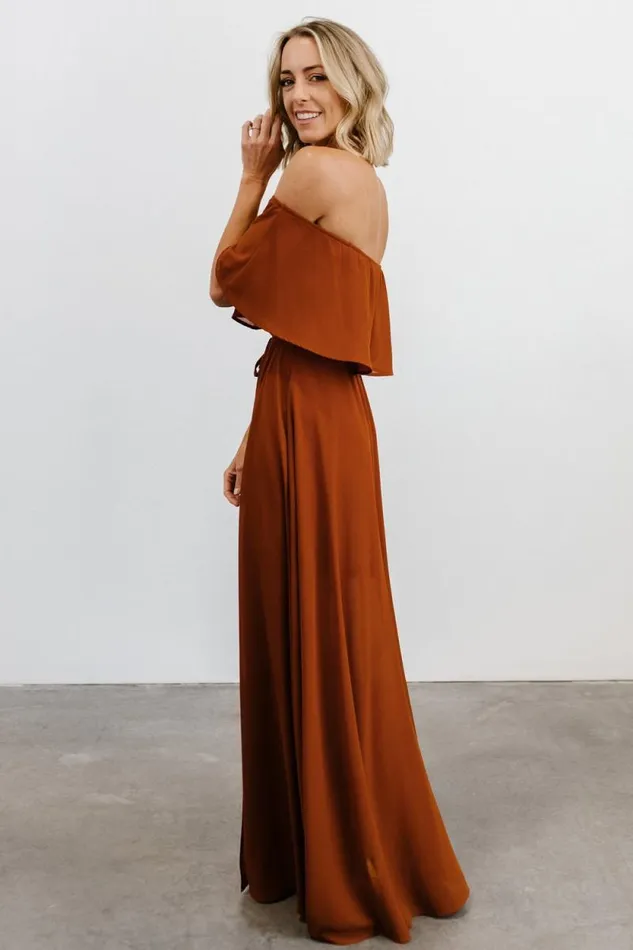 Women Victoria Off Shoulder Maxi Dress Spice Baltic Born Maxi Dresses Women Victoria Off Shoulder Maxi Dress Spice Baltic Born Maxi Dresses