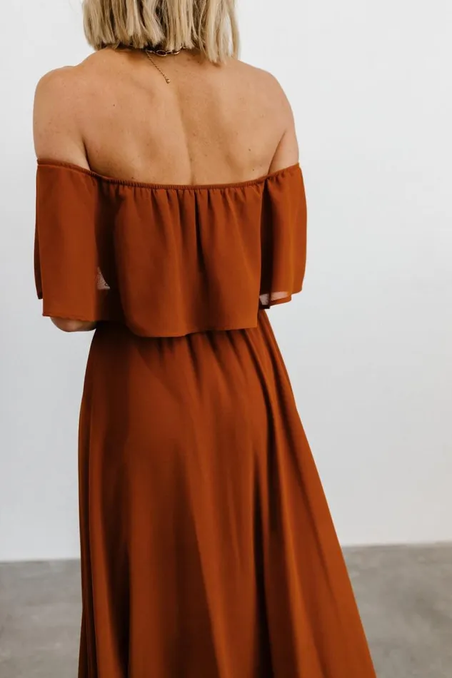 Women Victoria Off Shoulder Maxi Dress Spice Baltic Born Maxi Dresses Women Victoria Off Shoulder Maxi Dress Spice Baltic Born Maxi Dresses