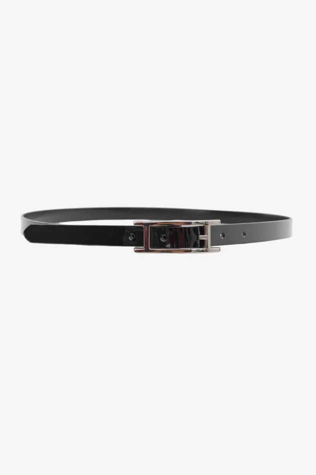 Women VIENNA Reversible Leather Belt Blackpatent LAMARQUE Belts