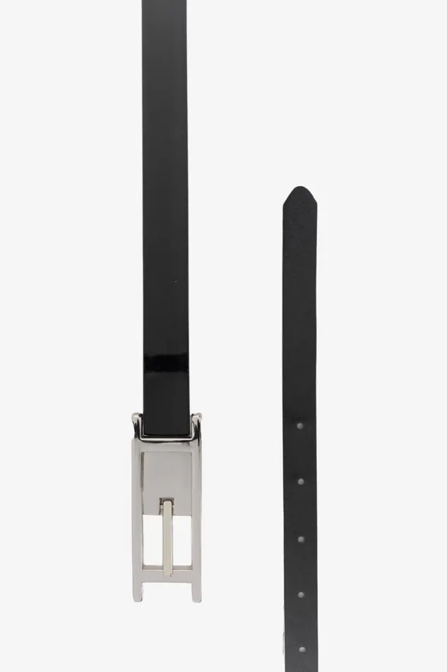 Women VIENNA Reversible Leather Belt Blackpatent LAMARQUE Belts Women VIENNA Reversible Leather Belt Blackpatent LAMARQUE Belts