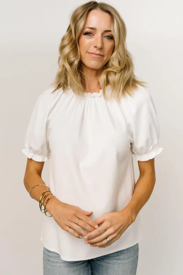 Women Vincent Top Off White Baltic Born Blouses and Shirts