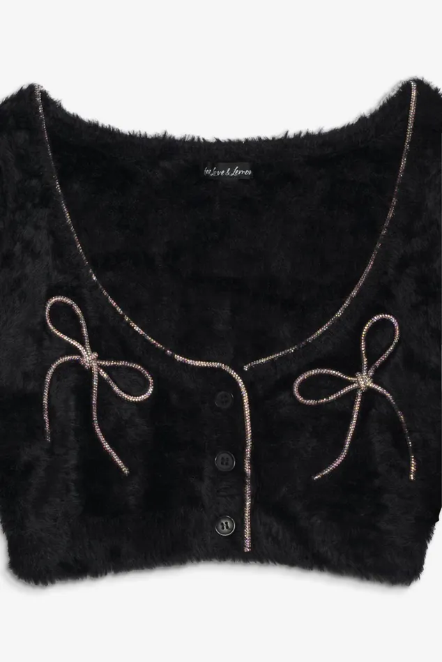 Women Vivienne Cardigan Black For Love and Lemons Tops