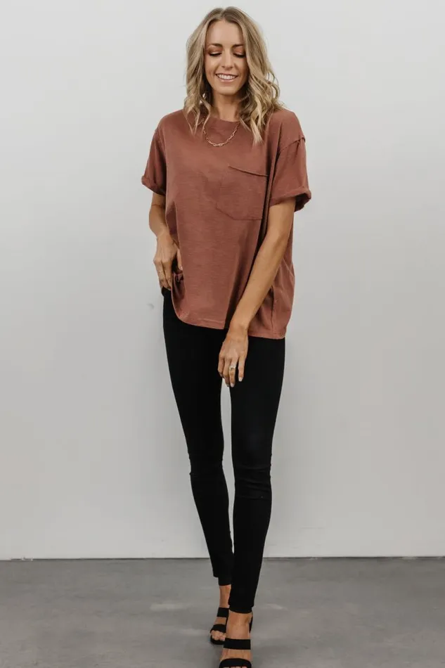 Women Voss Vintage Tee Clay Baltic Born Blouses and Shirts