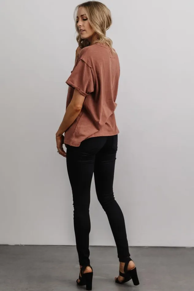 Women Voss Vintage Tee Clay Baltic Born Blouses and Shirts