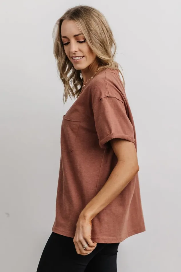 Women Voss Vintage Tee Clay Baltic Born Blouses and Shirts