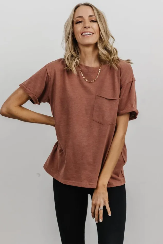 Women Voss Vintage Tee Clay Baltic Born Blouses and Shirts