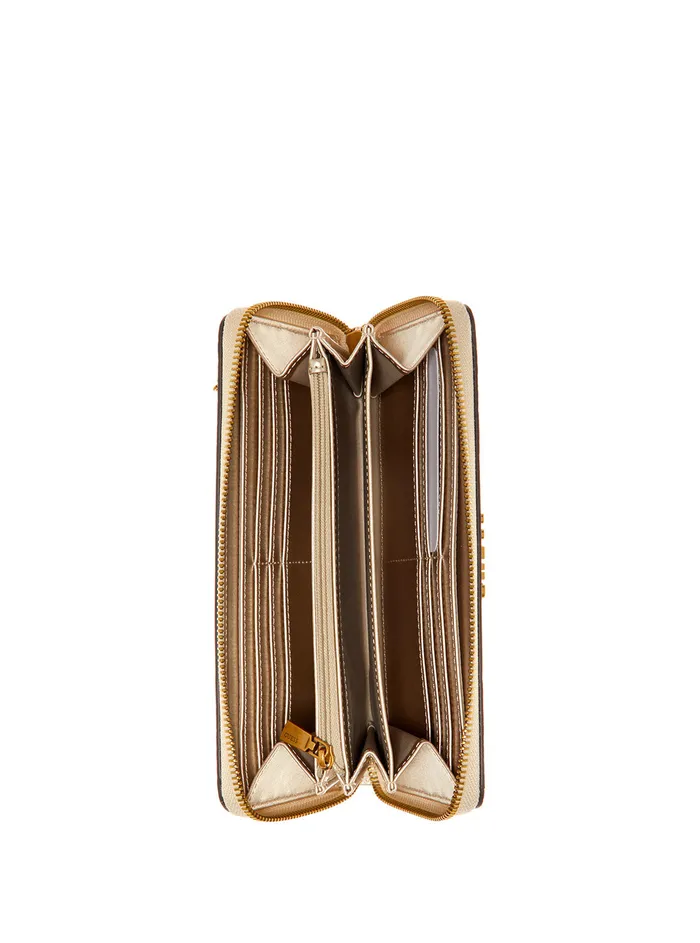 Women Wallets GUESS Natural Python Abey Large Wallet