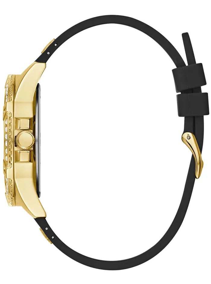 Women Watches GUESS Gold And Black Lady Fontier Watch