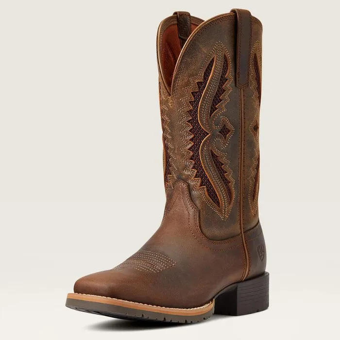 Women Western Boots Ariat Hybrid Rancher VentTek 360deg Western Boot Distressed Tanand Truffle