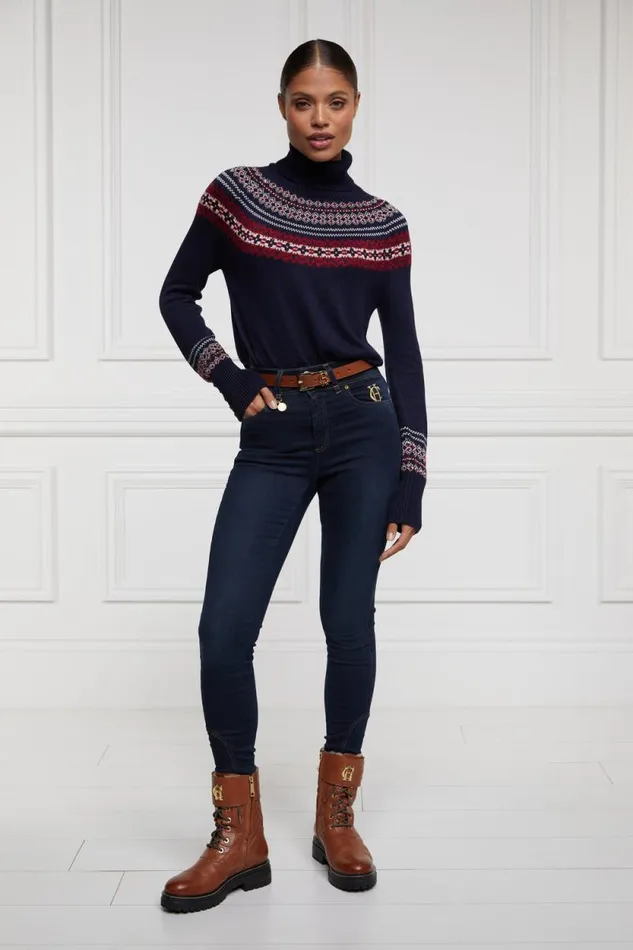 Women Whistler Roll Neck Knit Ink Navy Holland Cooper Knitwear