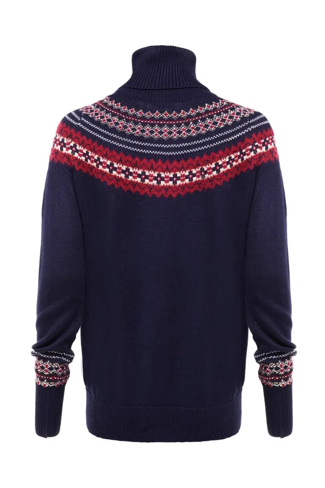 Women Whistler Roll Neck Knit Ink Navy Holland Cooper Knitwear