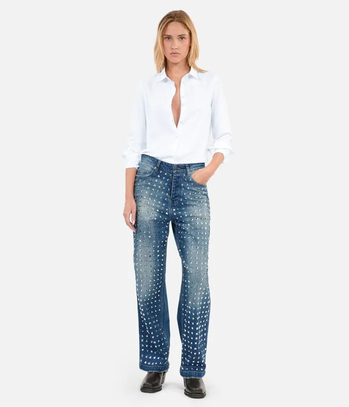 Women White Poplin Shirt THE KOOPLES Blouses and Shirts
