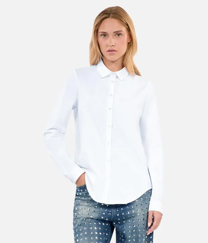 Women White Poplin Shirt THE KOOPLES Blouses and Shirts