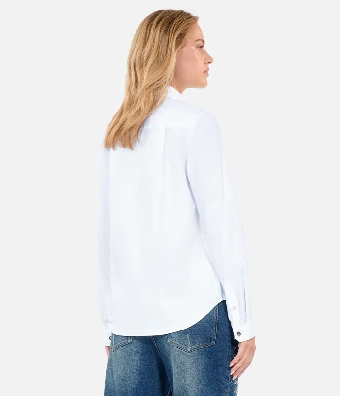 Women White Poplin Shirt THE KOOPLES Blouses and Shirts