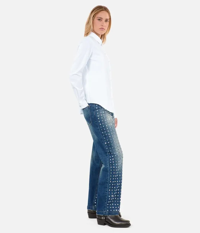 Women White Poplin Shirt THE KOOPLES Blouses and Shirts