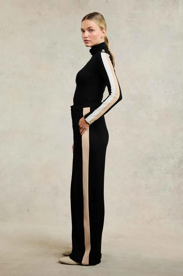 Women Wide Leg Pant Black Holland Cooper Trousers Women Wide Leg Pant Black Holland Cooper Trousers