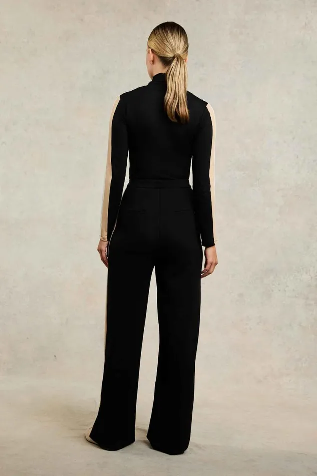 Women Wide Leg Pant Black Holland Cooper Trousers Women Wide Leg Pant Black Holland Cooper Trousers