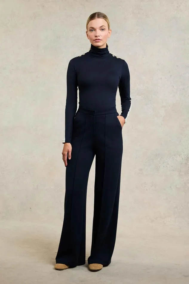 Women Wide Leg Pant Navy Navy Holland Cooper Trousers