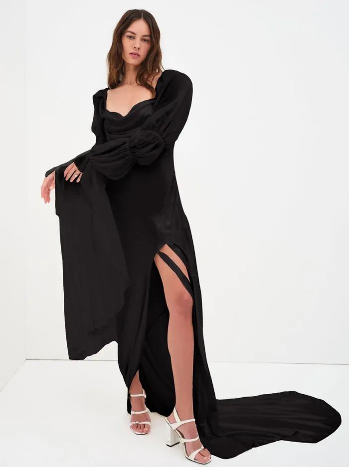 Women Willow Gown Black For Love and Lemons Dresses