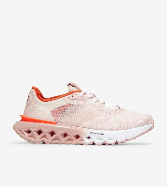 Women Women039s 5ZERGRAND Embrostitch Running Shoe Pink Cole Haan Sneakers