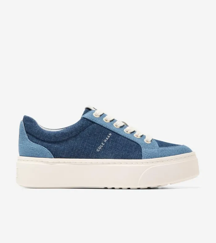 Women Women039s GrandPr Max Platform Sneakers Blue Cole Haan Sneakers