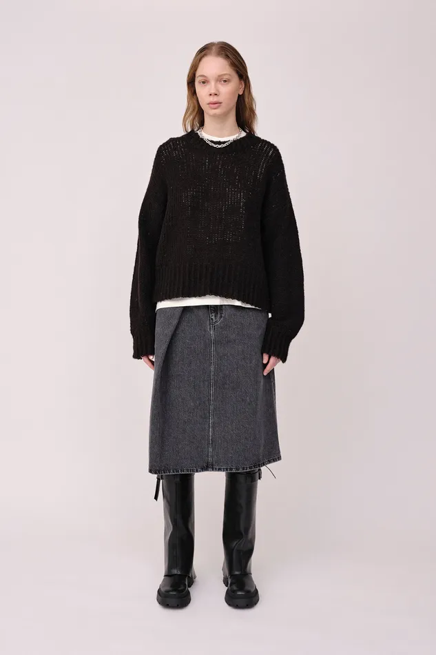 Women Wonhundred Blaire 8211 Black Knitwear