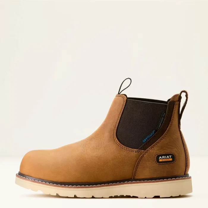 Women Work Boots and Shoes Ariat Rebar Wedge Chelsea Waterproof Composite Toe Work Boot Antique Brown Women Work Boots and Shoes Ariat Rebar Wedge Chelsea Waterproof Composite Toe Work Boot Antique Brown