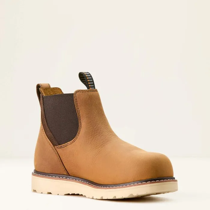 Women Work Boots and Shoes Ariat Rebar Wedge Chelsea Waterproof Composite Toe Work Boot Antique Brown Women Work Boots and Shoes Ariat Rebar Wedge Chelsea Waterproof Composite Toe Work Boot Antique Brown