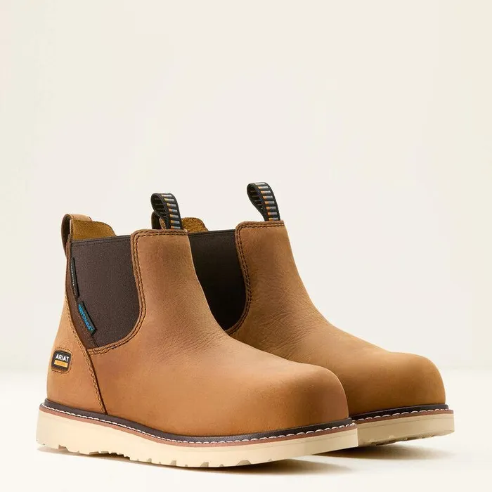 Women Work Boots and Shoes Ariat Rebar Wedge Chelsea Waterproof Composite Toe Work Boot Antique Brown Women Work Boots and Shoes Ariat Rebar Wedge Chelsea Waterproof Composite Toe Work Boot Antique Brown