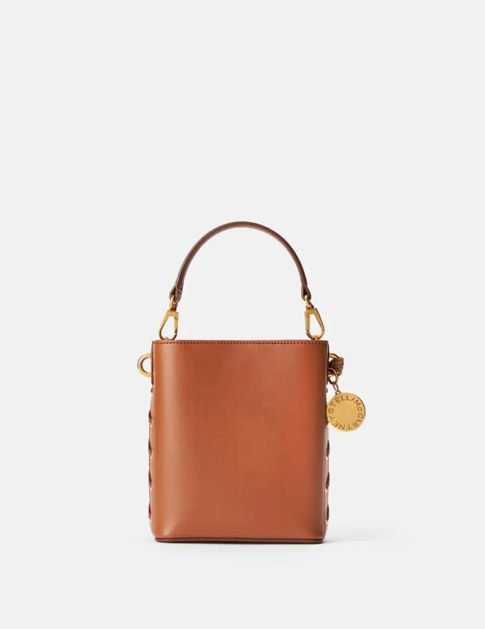 Women Woven Bucket Bag Tan Brown Stella McCartney TopHandle Bags Women Woven Bucket Bag Tan Brown Stella McCartney TopHandle Bags
