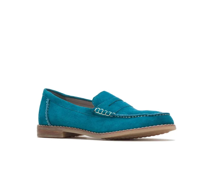 Women Wren Loafer Corsair Suede Flats and SlipOns Hush Puppies