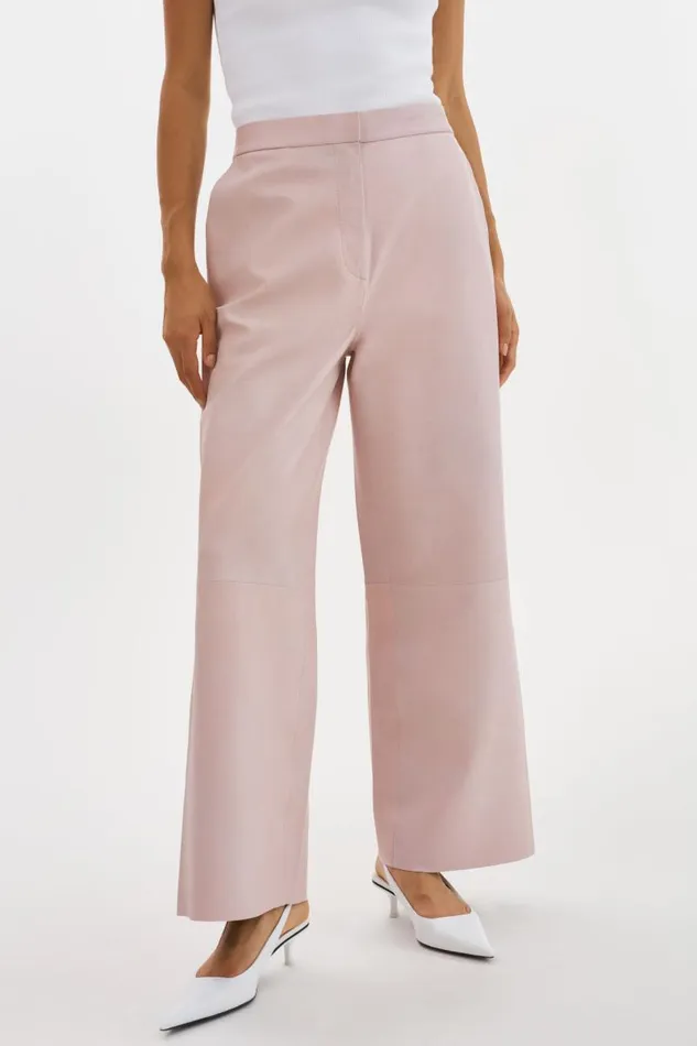 Women YAREN Leather Pants Rose LAMARQUE Pants and Shorts Women YAREN Leather Pants Rose LAMARQUE Pants and Shorts