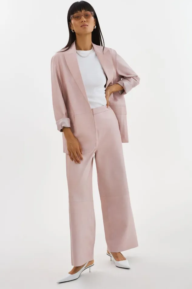 Women YAREN Leather Pants Rose LAMARQUE Pants and Shorts Women YAREN Leather Pants Rose LAMARQUE Pants and Shorts
