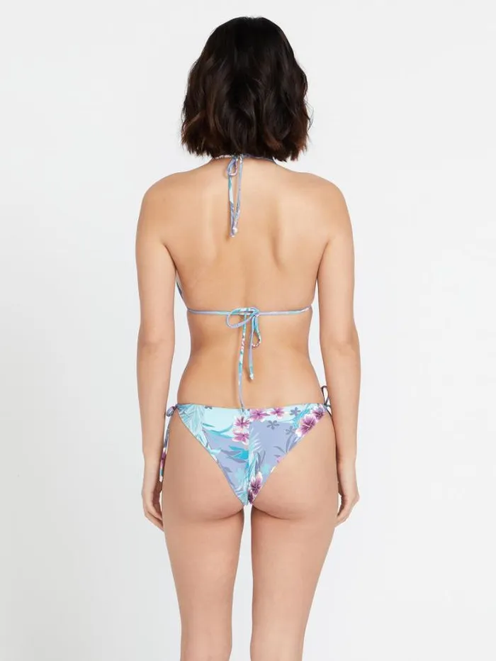 Womens Bikinis Volcom Semi Tropic Cheekini Bikini Bottom 8211 Washed Blue