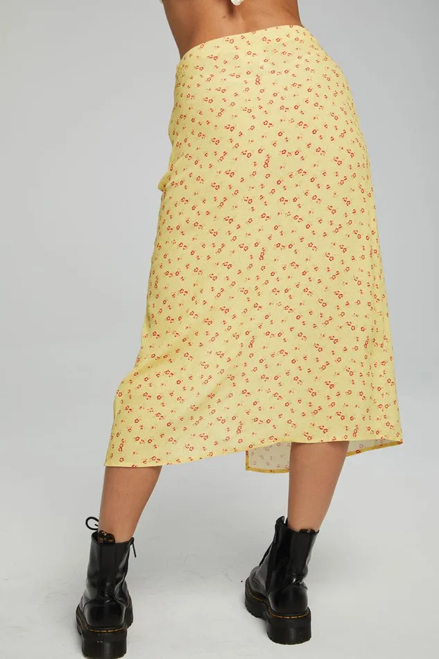 Womens Bottoms Chaser Brand Belle Midi Skirt 8211 Anise Flower