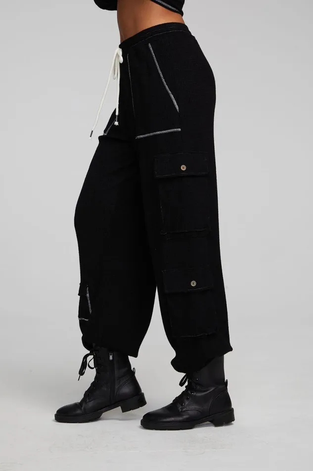 Womens Bottoms Chaser Brand Bily Shadow Black Jogger