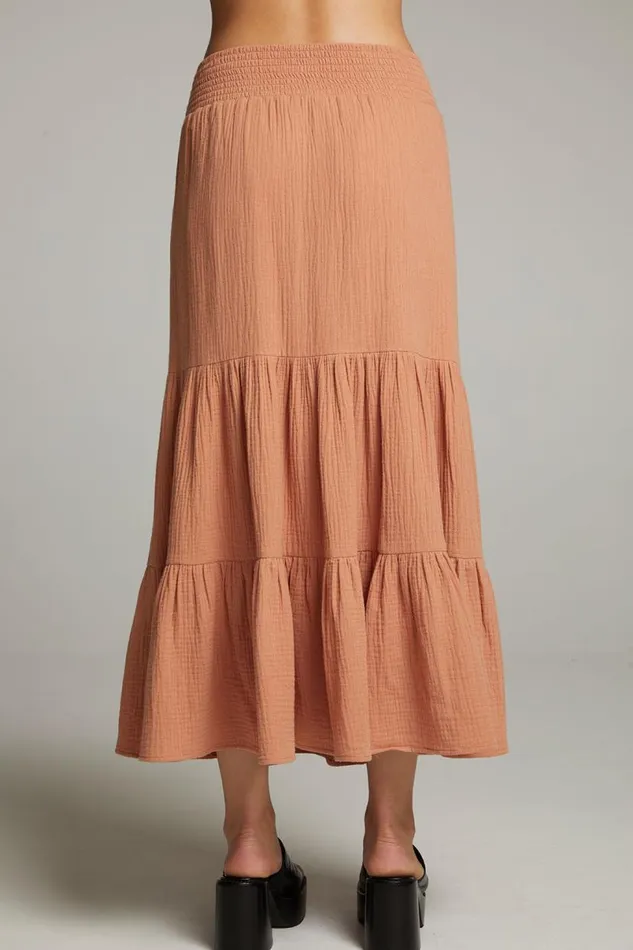 Womens Bottoms Chaser Brand Seal Bronze Maxi Skirt