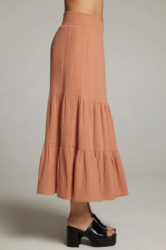 Womens Bottoms Chaser Brand Seal Bronze Maxi Skirt