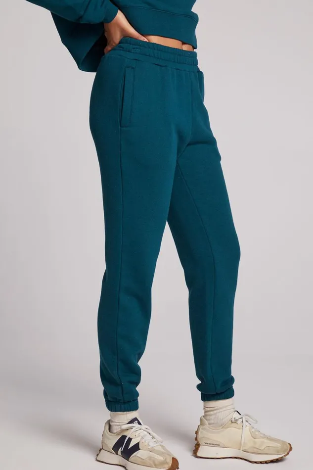Womens Bottoms Chaser Brand Wilshire Dark Sea Joggers