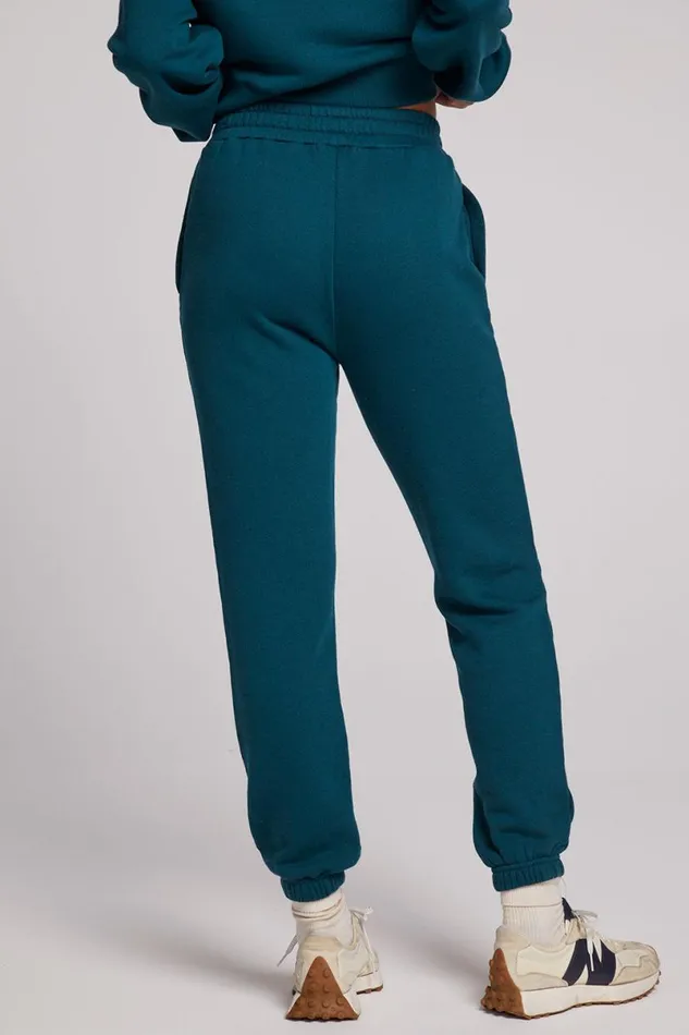 Womens Bottoms Chaser Brand Wilshire Dark Sea Joggers
