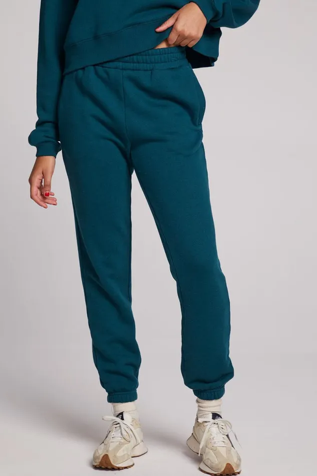 Womens Bottoms Chaser Brand Wilshire Dark Sea Joggers