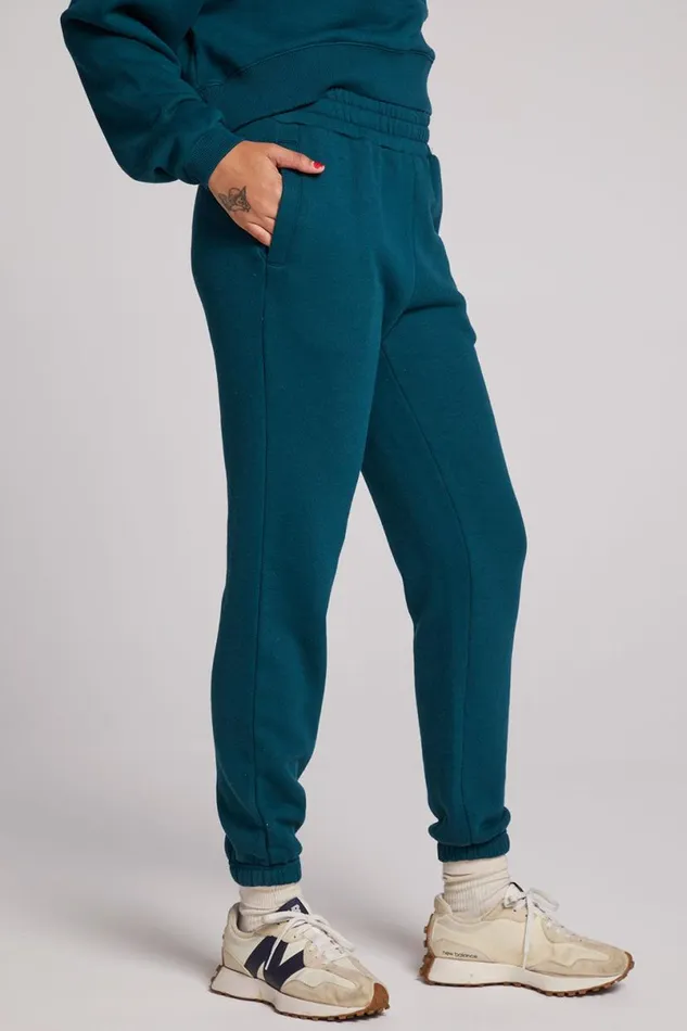 Womens Bottoms Chaser Brand Wilshire Dark Sea Joggers