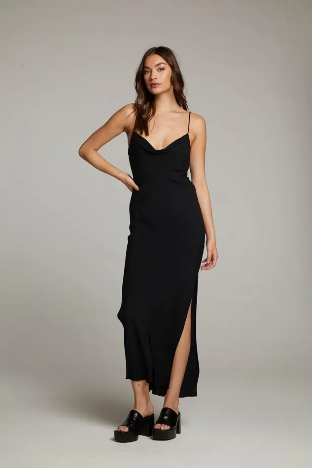 Womens Dresses Chaser Brand Bleeker Licorice Slip Dress