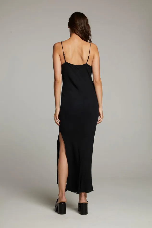 Womens Dresses Chaser Brand Bleeker Licorice Slip Dress