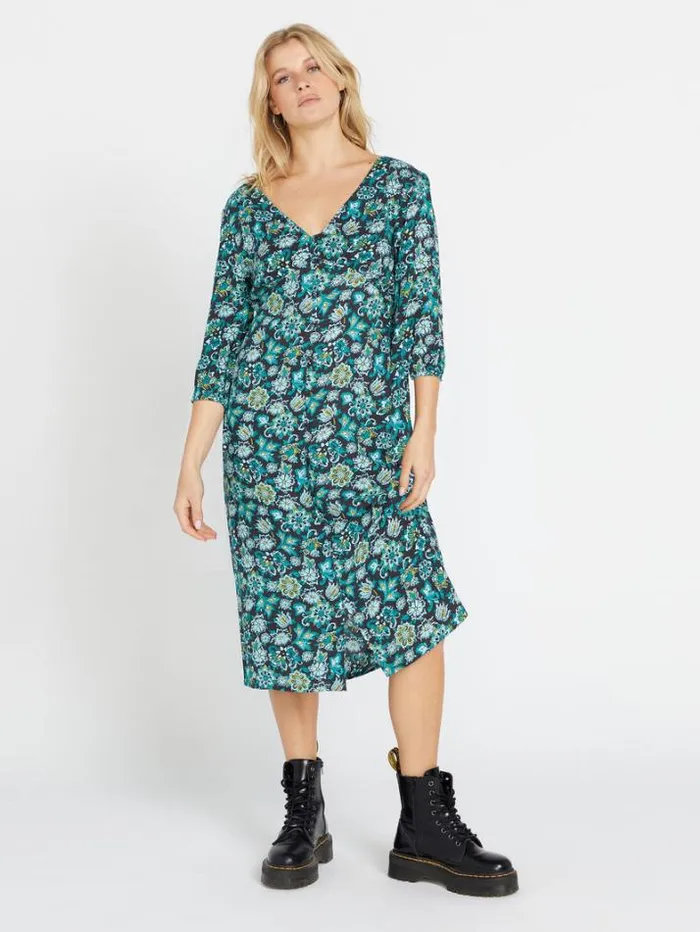 Womens Dresses Volcom Beau Beau Dress 8211 Vintage Black